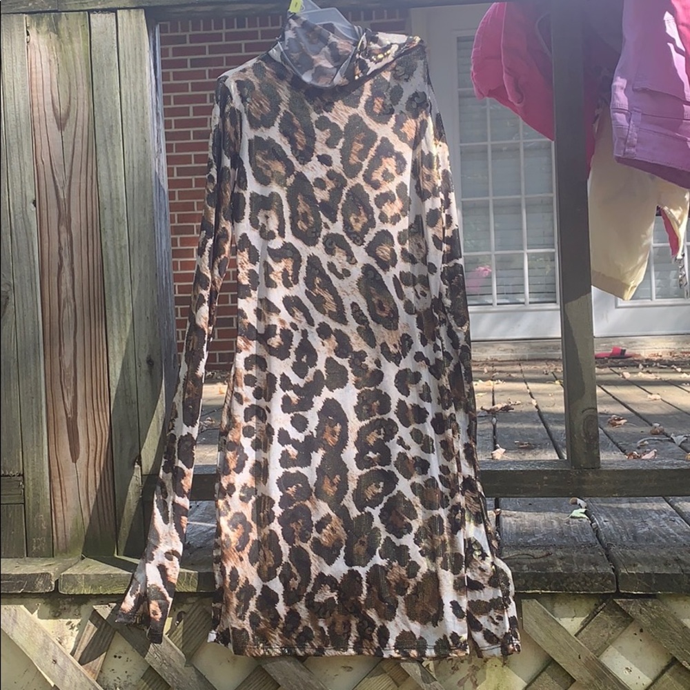 Leopard print boutique dress.